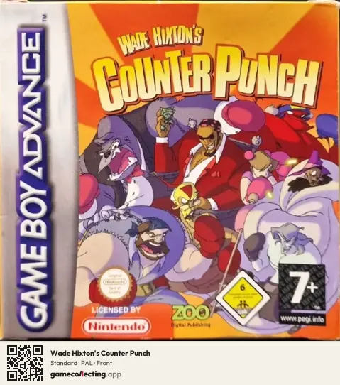 Wade Hixton's Counter Punch Game Boy Advance, PAL box front