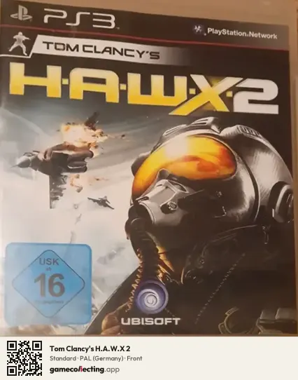 Tom Clancy's H.A.W.X 2 PlayStation 3, Germany box front