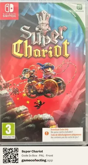Super Chariot Nintendo Switch, PAL box front