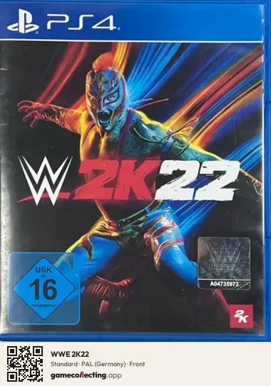WWE 2K22 PlayStation 4, Germany box front
