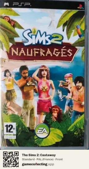 The Sims 2: Castaway PlayStation Portable, France box front