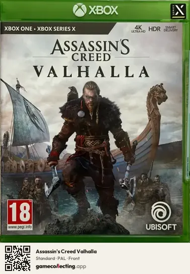 Assassin's Creed Valhalla Xbox One, PAL box front