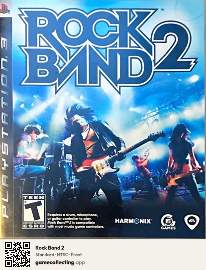 Rock Band 2 PlayStation 3, NTSC box front