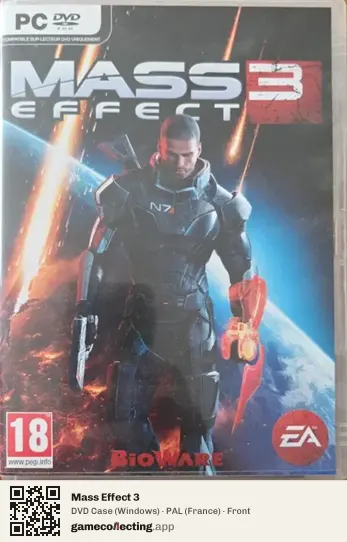 Mass Effect 3 Computer, France box front
