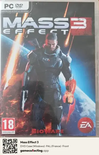 Mass Effect 3 Computer, France box front