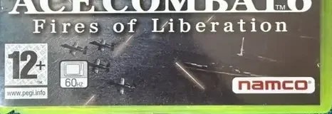Ace Combat 6: Fires of Liberation, the PEGI square on its front