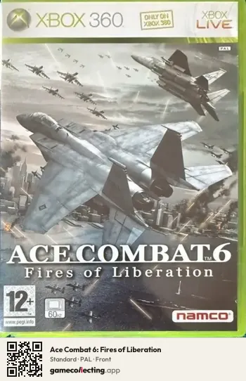 Ace Combat 6: Fires of Liberation Xbox 360, PAL box front