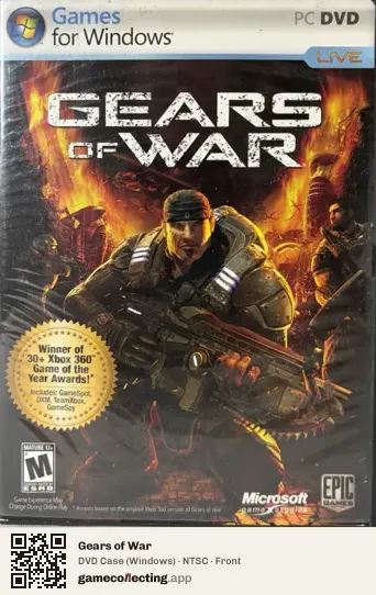Gears of War Computer, NTSC box front