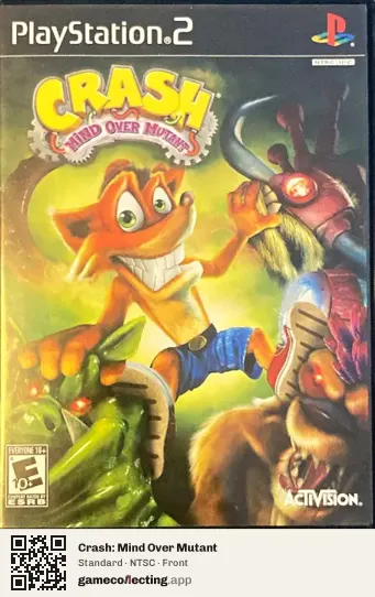 Crash: Mind Over Mutant PlayStation 2, NTSC box front