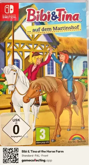 Bibi & Tina at the Horse Farm Nintendo Switch, PAL box front