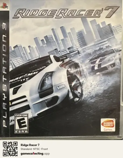 Ridge Racer 7 PlayStation 3, NTSC box front