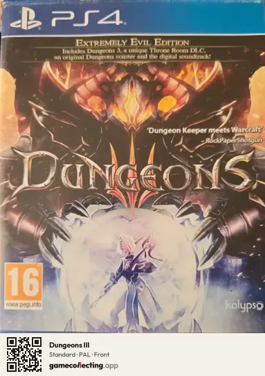 Dungeons III PlayStation 4, PAL box front