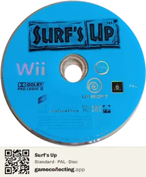 Surf's Up Nintendo Wii, PAL disc