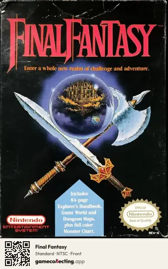 Final Fantasy Nintendo Entertainment System, NTSC box front