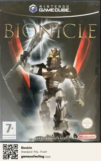 Bionicle Nintendo GameCube, PAL box front