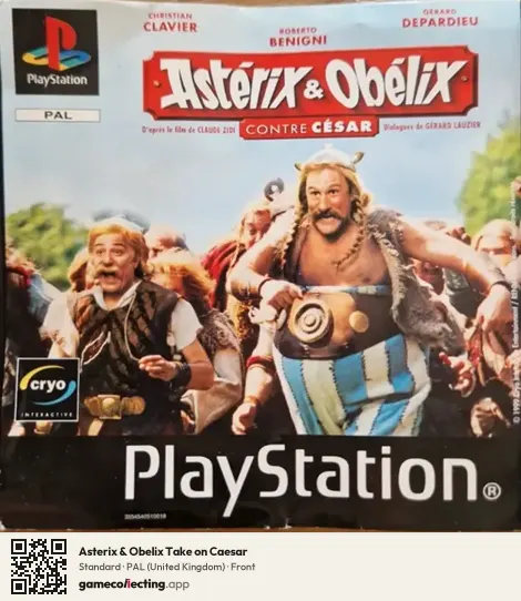 Asterix & Obelix Take on Caesar PlayStation, United Kingdom box front