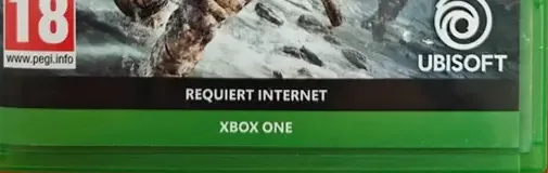 Tom Clancy's Ghost Recon Breakpoint, the PEGI square on its front