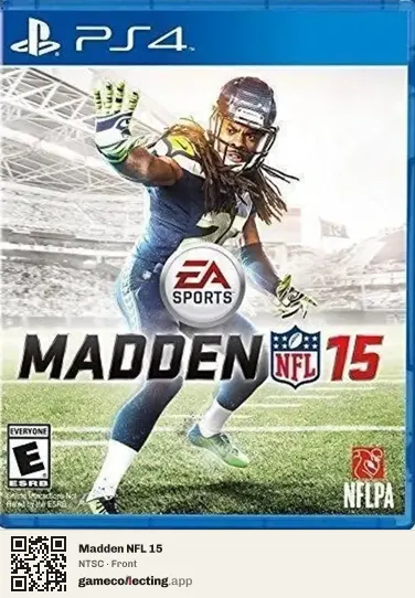 Madden NFL 15 PlayStation 4, NTSC box front