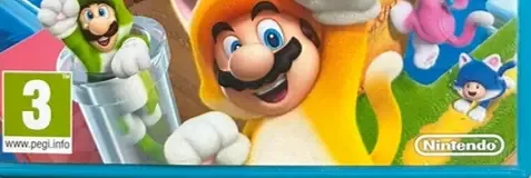 Super Mario 3D World, the PEGI square on its front