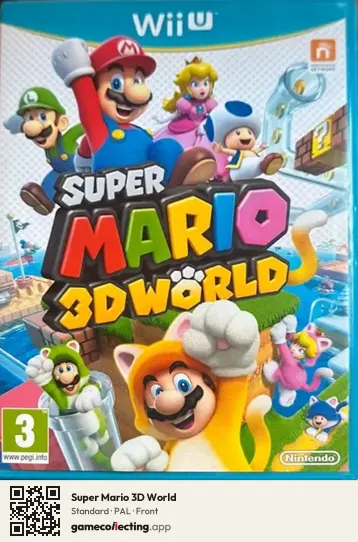 Super Mario 3D World Nintendo Wii U, PAL box front