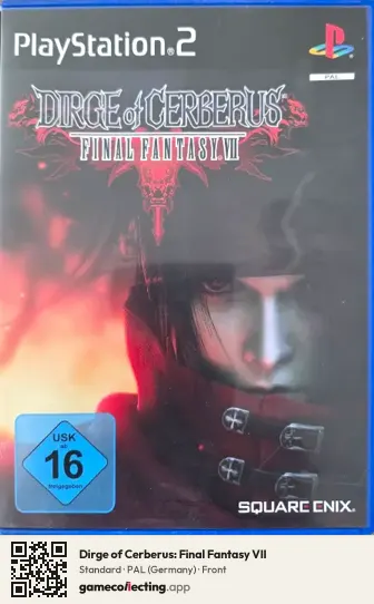 Dirge of Cerberus: Final Fantasy VII PlayStation 2, Germany box front
