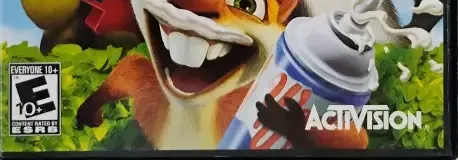 Over the Hedge, the ESRB box on its front
