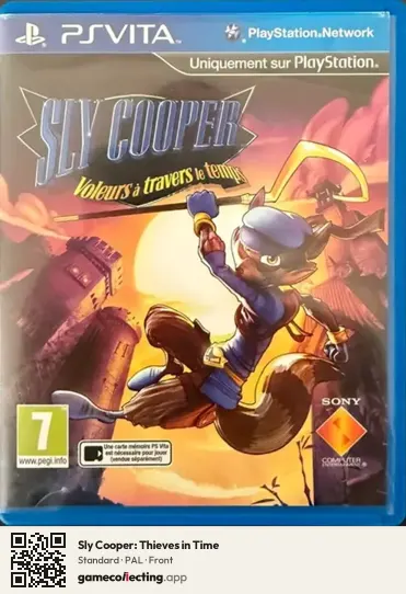 Sly Cooper: Thieves in Time PlayStation Vita, PAL box front