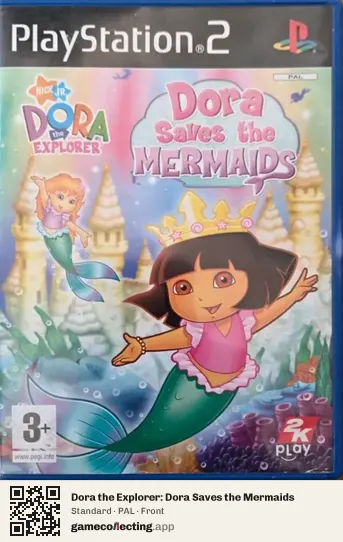 Dora the Explorer: Dora Saves the Mermaids PlayStation 2, PAL box front