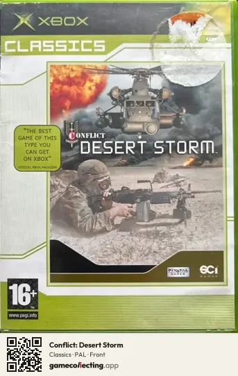 Conflict: Desert Storm Xbox, PAL box front