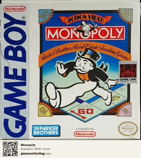 Monopoly Game Boy, NTSC box front