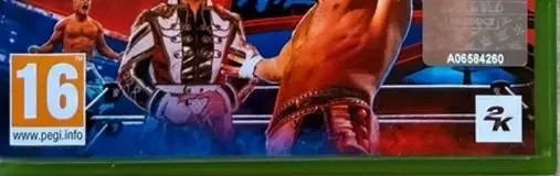 WWE 2K24, the PEGI square on its front