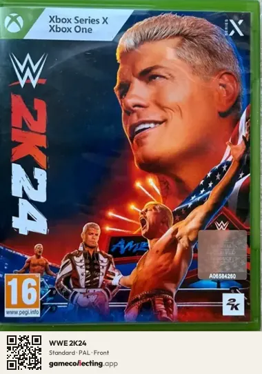 WWE 2K24 Xbox Series X, PAL box front
