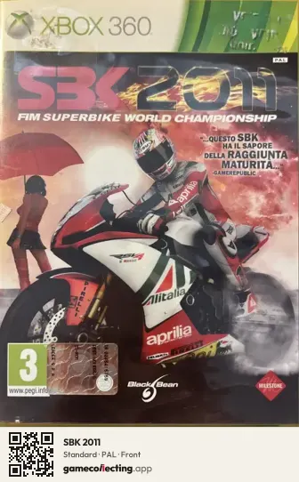 SBK 2011 Xbox 360, PAL box front