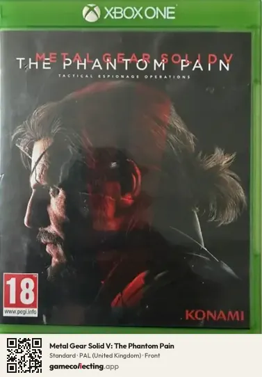 Metal Gear Solid V: The Phantom Pain Xbox One, United Kingdom box front