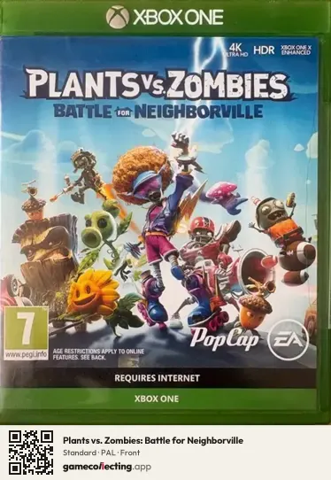 Plants vs. Zombies: Battle for Neighborville Xbox One, PAL box front