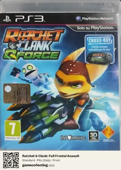 Ratchet & Clank: Full Frontal Assault PlayStation 3, Italy box front