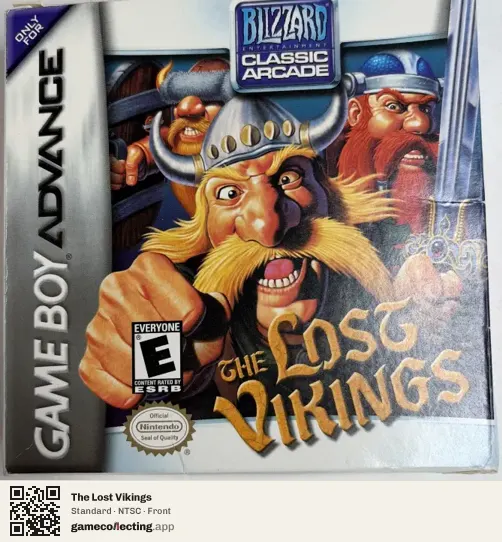 The Lost Vikings Game Boy Advance, NTSC box front