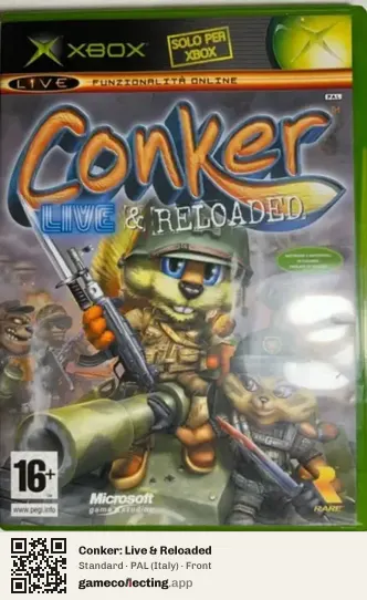Conker: Live & Reloaded Xbox, Italy box front