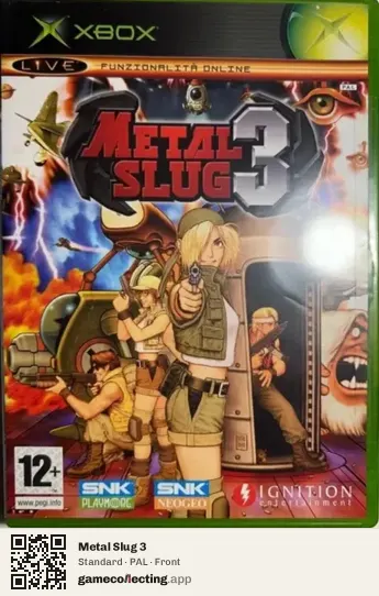 Metal Slug 3 Xbox, PAL box front