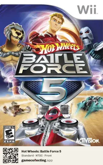 Hot Wheels: Battle Force 5 Nintendo Wii, NTSC box front