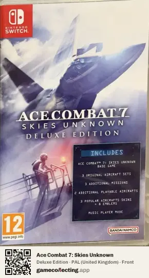 Ace Combat 7: Skies Unknown Nintendo Switch, United Kingdom box front
