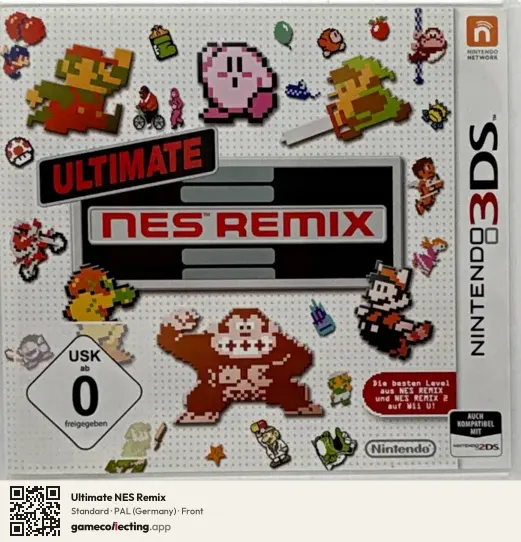 Ultimate NES Remix Nintendo 3DS, Germany box front