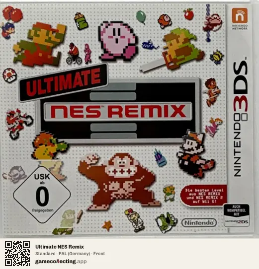 Ultimate NES Remix Nintendo 3DS, Germany box front