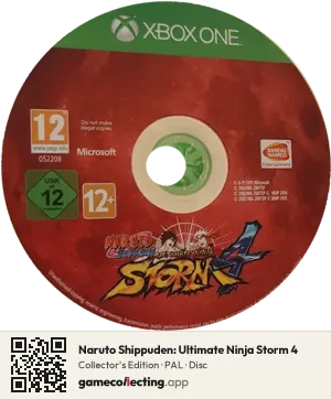 Naruto Shippuden: Ultimate Ninja Storm 4 Xbox One, PAL disc