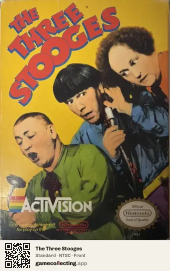 The Three Stooges Nintendo Entertainment System, NTSC box front