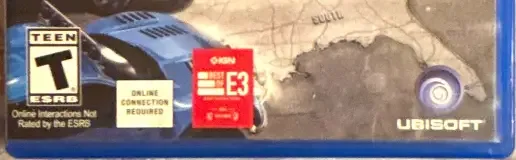 The Crew, the ESRB box on its front