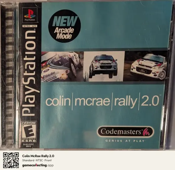 Colin McRae Rally 2.0 PlayStation, NTSC box front
