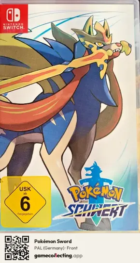 Pokémon Sword Nintendo Switch, Germany box front