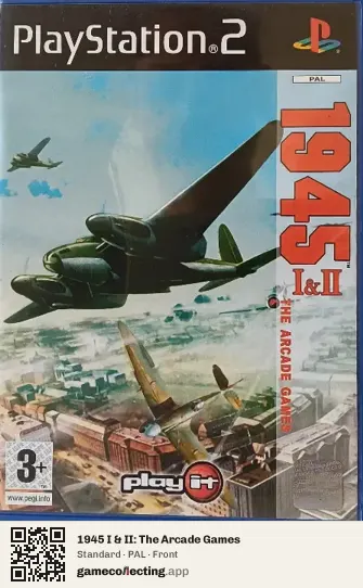 1945 I & II: The Arcade Games PlayStation 2, PAL box front