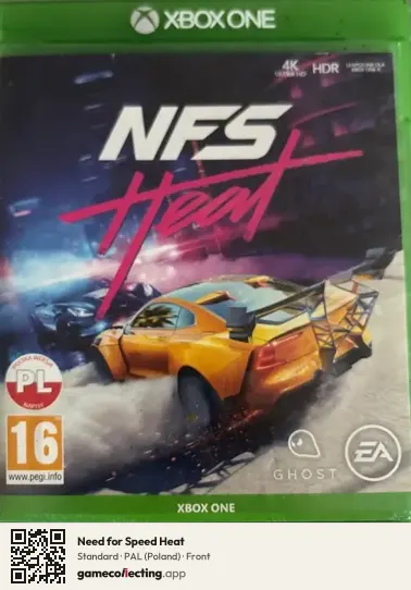 Need for Speed Heat Xbox One, Poland box front